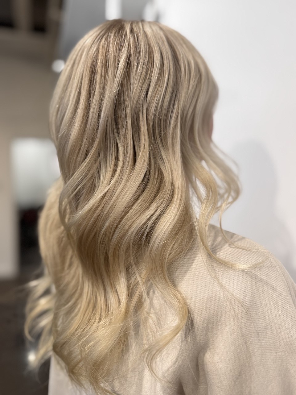 Icy blonde correction after